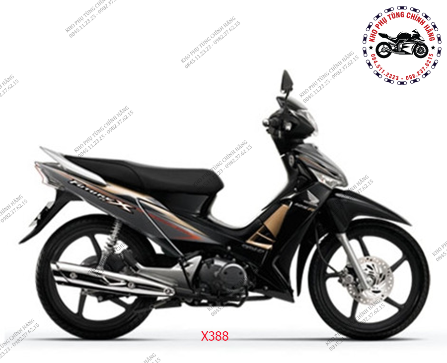 Honda Future 125 Fi màu đen đỏ chính chủ2017  chodocucom